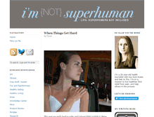 Tablet Screenshot of notsuperhuman.com